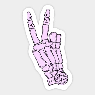 Peace Sign Bad Times Sticker